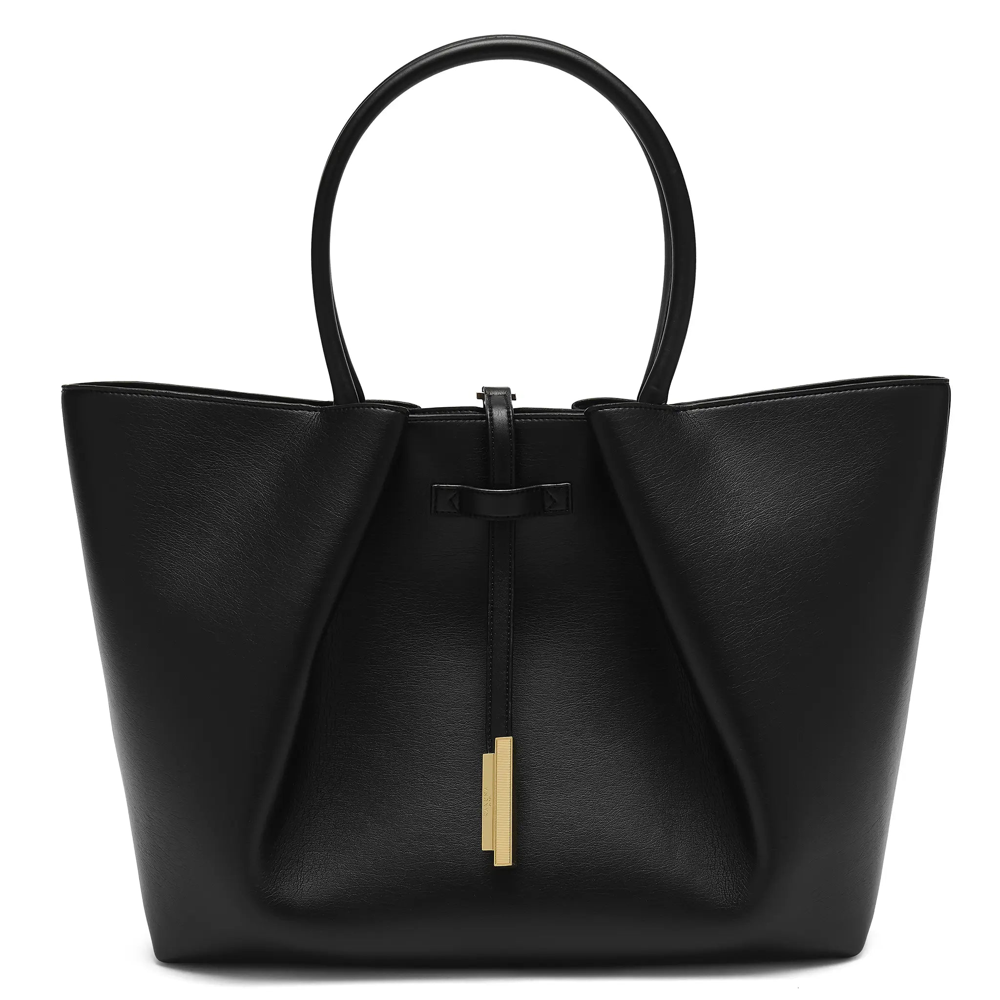 Karuna London Madison black tote bag front view
